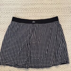 ALO gingham skirt